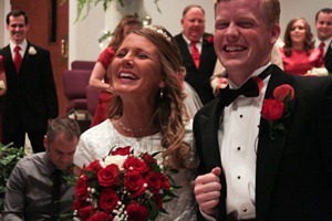 A VERY happy couple! Mr. & Mrs. David Waller!