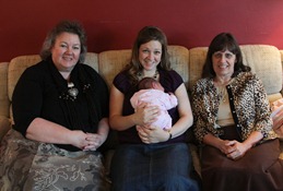 My first Mother's Day...celebrated with my own mother and mother-in-law!