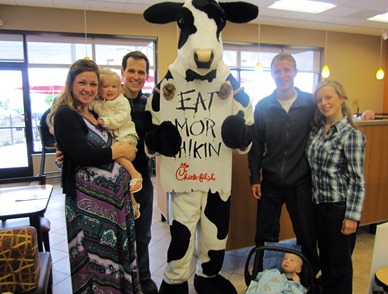 Yes, we're going back a little in time, but it's the only picture I had of Chick-fil-A!