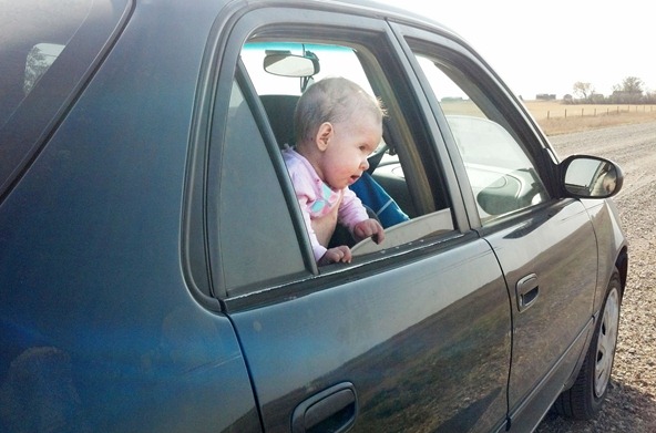 Sauntina on her first bird-watching expedition! :)
