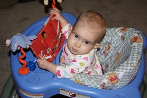 Reading one of her favorite books!