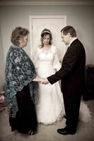 One more prayer time with my parents before marrying Robert!
